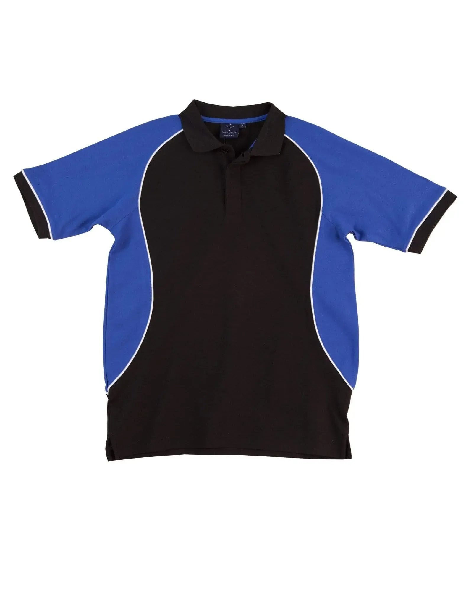 Winning Spirit Arena Polo Shirt Women's Ps78 in Black/White/Royal